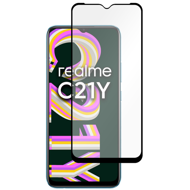 Tempered Glass Realme C25Y Screenprotector - Casebump