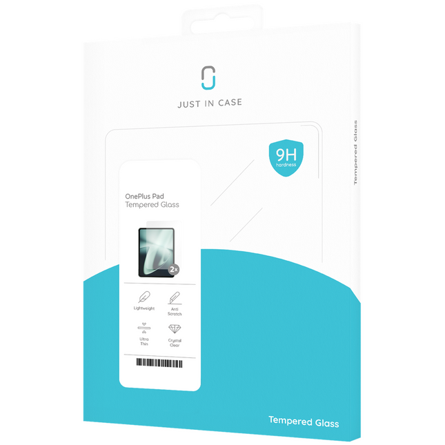 OnePlus Pad Tempered Glass -  Screenprotector - Clear - 2 Pack - Casebump