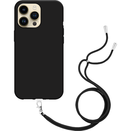 iPhone 15 Pro Max Necklace TPU Case - Black - Casebump