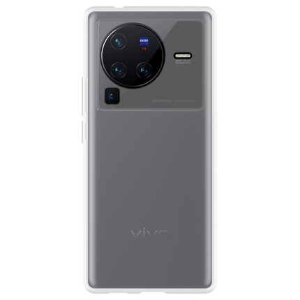 Vivo X80 Pro Soft TPU Case with Strap - (Clear) - Casebump