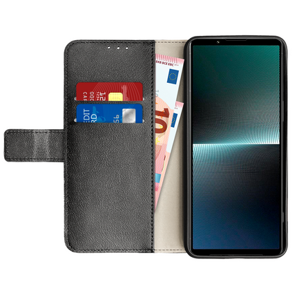 Sony Xperia 1 V Classic Wallet Case - Black - Casebump