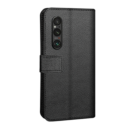 Sony Xperia 1 V Classic Wallet Case - Black - Casebump