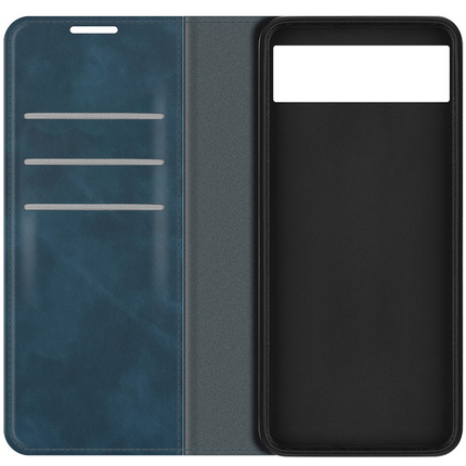 Google Pixel 7 Pro Magnetic Wallet Case - Blue - Casebump