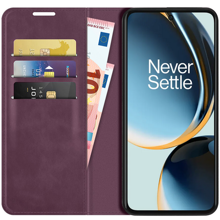 OnePlus Nord CE 3 Lite 5G Magnetic Wallet Case - Purple - Casebump