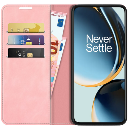 OnePlus Nord CE 3 Lite 5G Magnetic Wallet Case - Pink - Casebump