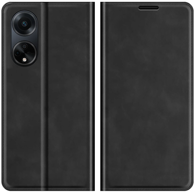 Oppo A98 5G Magnetic Wallet Case - Black - Casebump