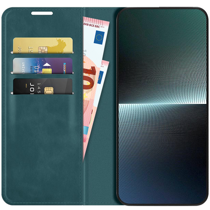 Sony Xperia 1 V Magnetic Wallet Case - Green - Casebump