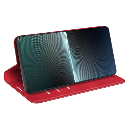 Sony Xperia 1 V Magnetic Wallet Case - Red - Casebump