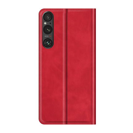 Sony Xperia 1 V Magnetic Wallet Case - Red - Casebump