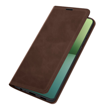 Sony Xperia 10 V Magnetic Wallet Case - Brown - Casebump