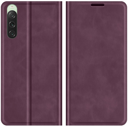 Sony Xperia 10 V Magnetic Wallet Case - Purple - Casebump