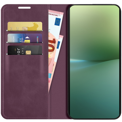 Sony Xperia 10 V Magnetic Wallet Case - Purple - Casebump