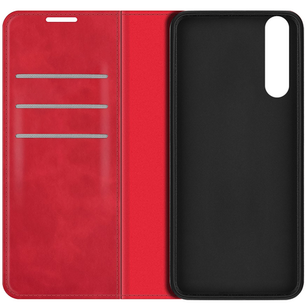 Sony Xperia 10 V Magnetic Wallet Case - Red - Casebump