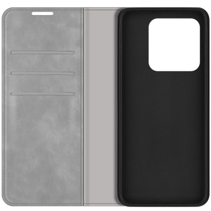 Xiaomi Redmi 10A Magnetic Wallet Case - Grey - Casebump