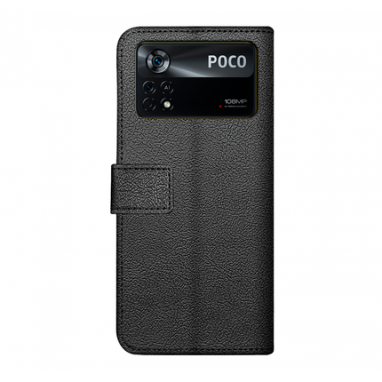 Xiaomi Poco X4 Pro Wallet Case (Black) - Casebump