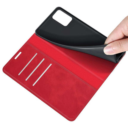 Xiaomi Redmi 10 2022 Wallet Case Magnetic - Red - Casebump