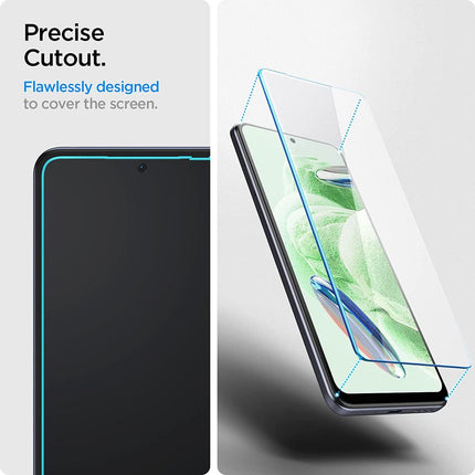 Spigen Glas tR Slim Xiaomi Redmi Note 12 5G / Poco X5 5G Tempered Glass - AGL06048 - 2 Pack - Casebump